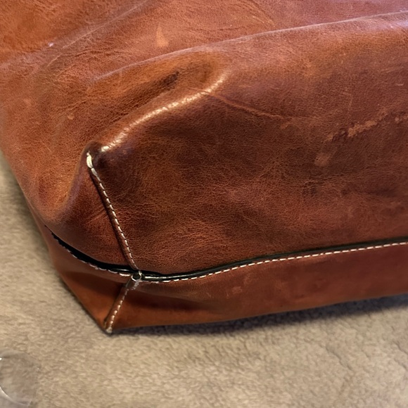 Consuela Brown Tote Bag in Vico Design with Multicolor Straps - GUC - Picture 6 of 16